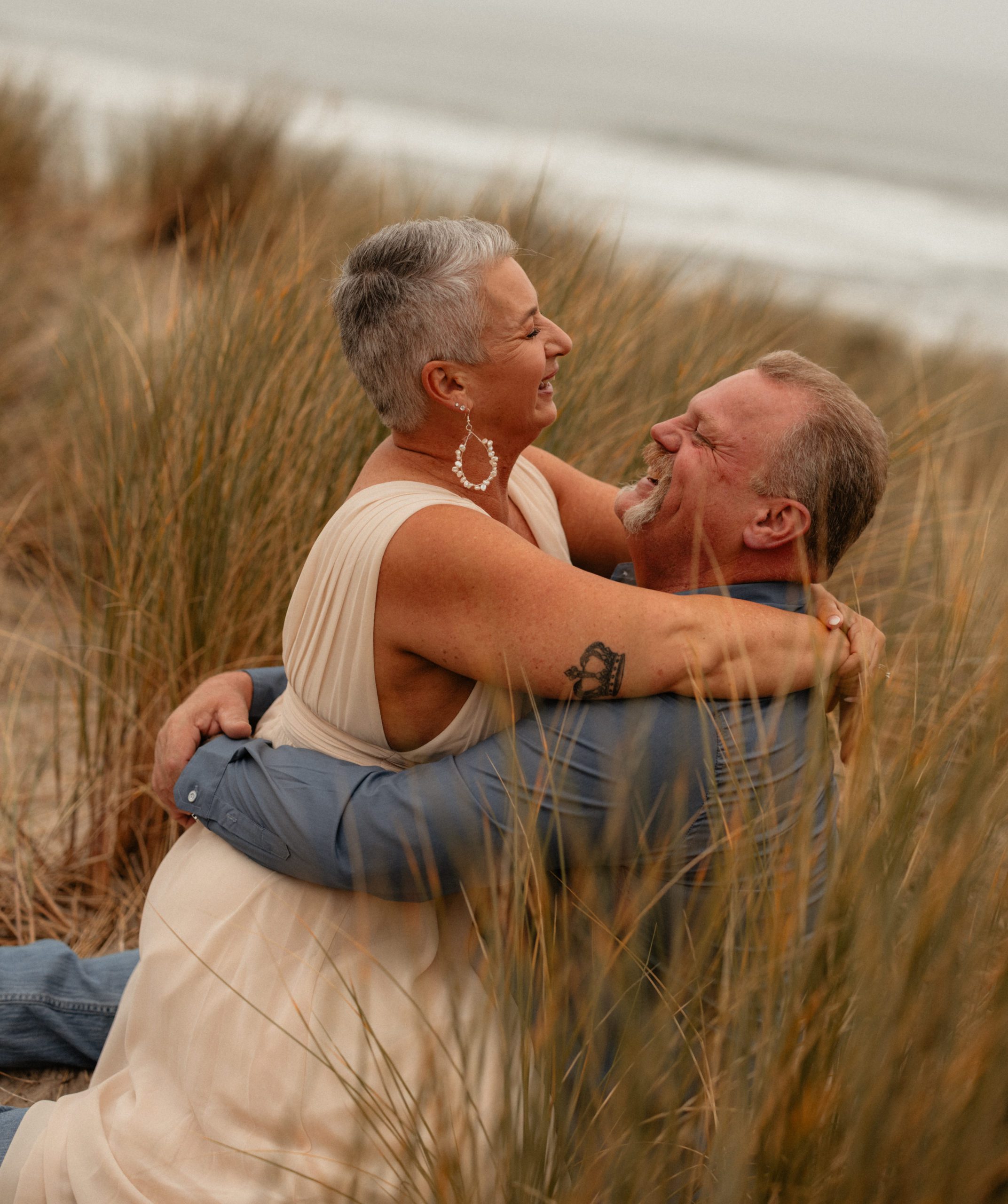 Couple engagement on the beach in South Padre Island